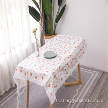 Couverture de table en plastique en plastique PVC